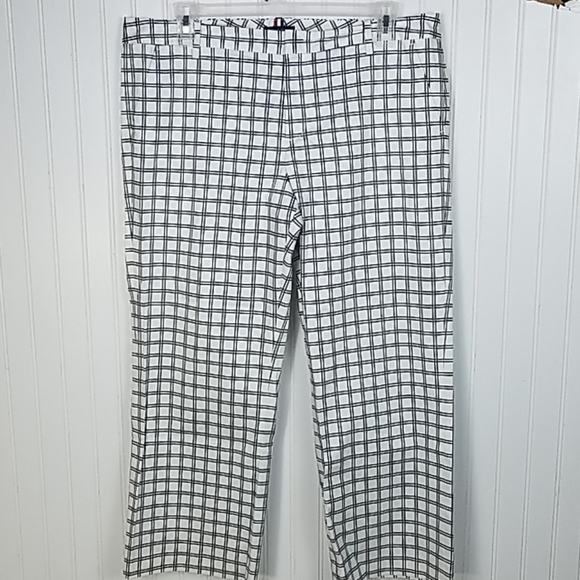 SOLD EBAY Tommy Hilfiger Black/White Pants Sz 16 - Picture 6 of 8